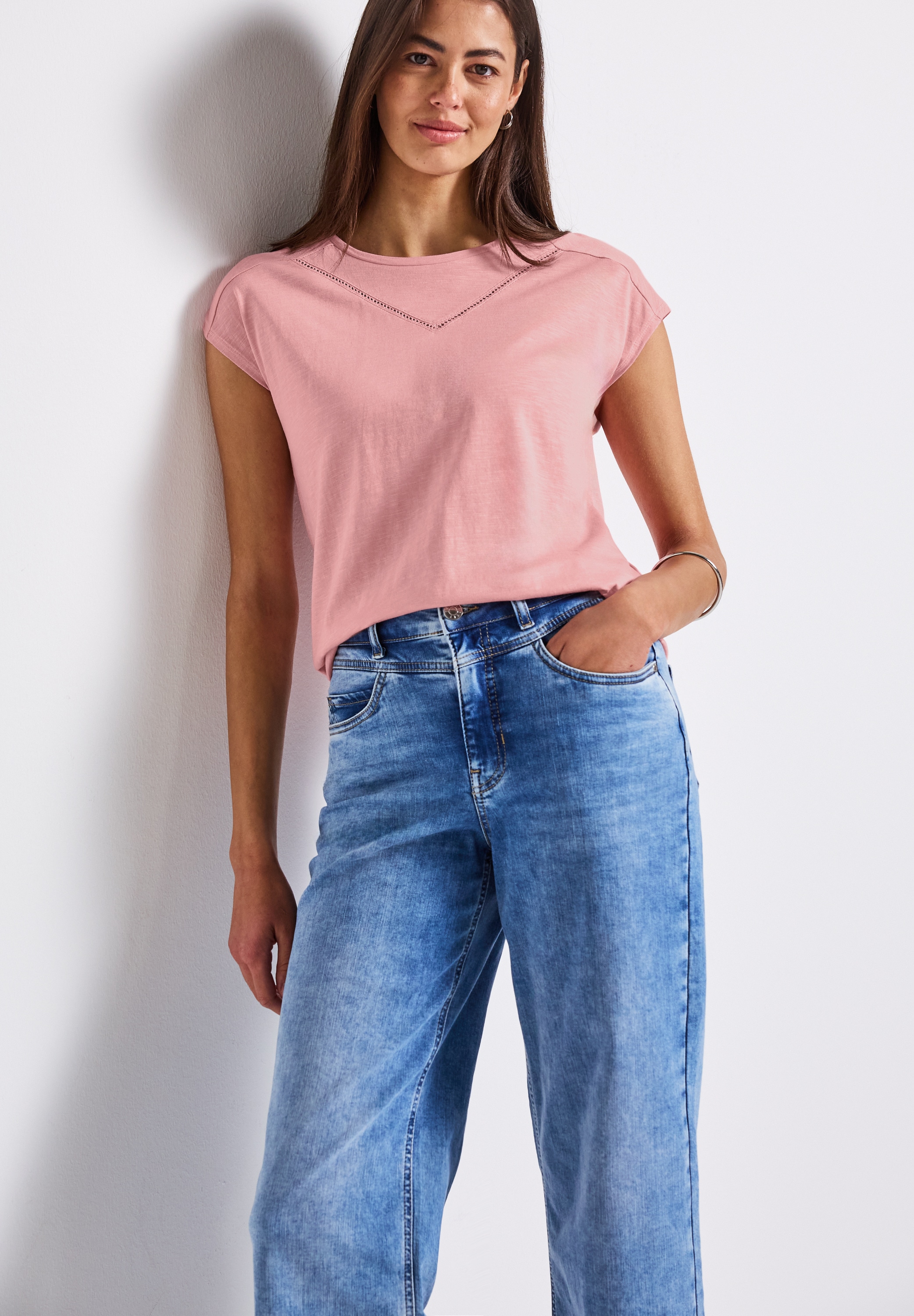 STREET ONE Shirttop , mit Deko-Tape
