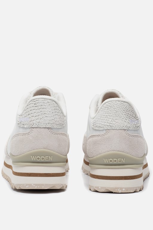 Woden Nora III Plateau Sneakers wit suede