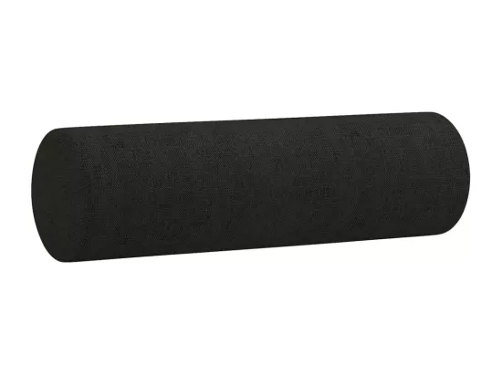 Ensemble de canapés 4 pièces avec coussins noir tissu