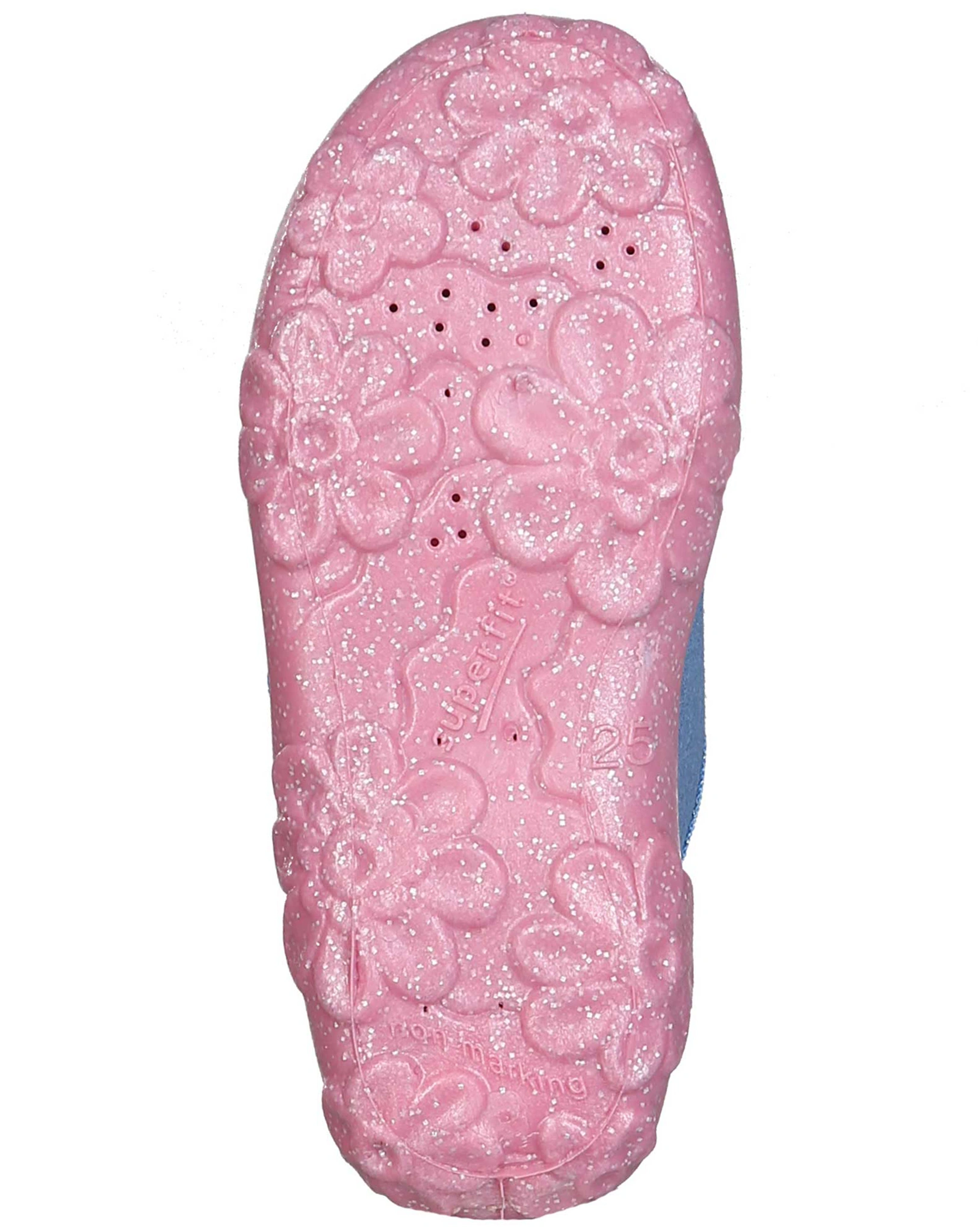 Klett-Hausschuhe GIRAFFE in hellblau/pink