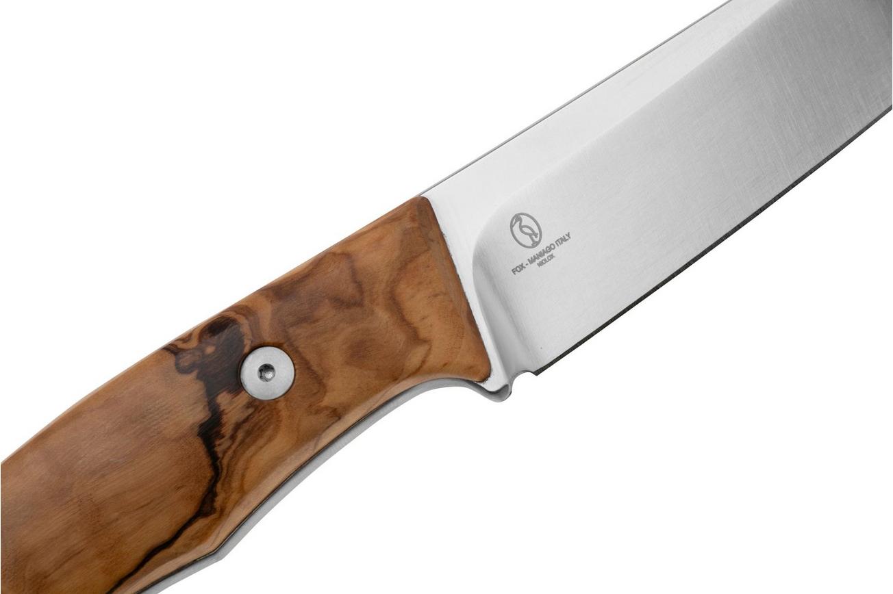 Fox Knives Fenix FX649-OL Niolox, Olive Wood, jachtmes, Yevgeny Khokhlov design