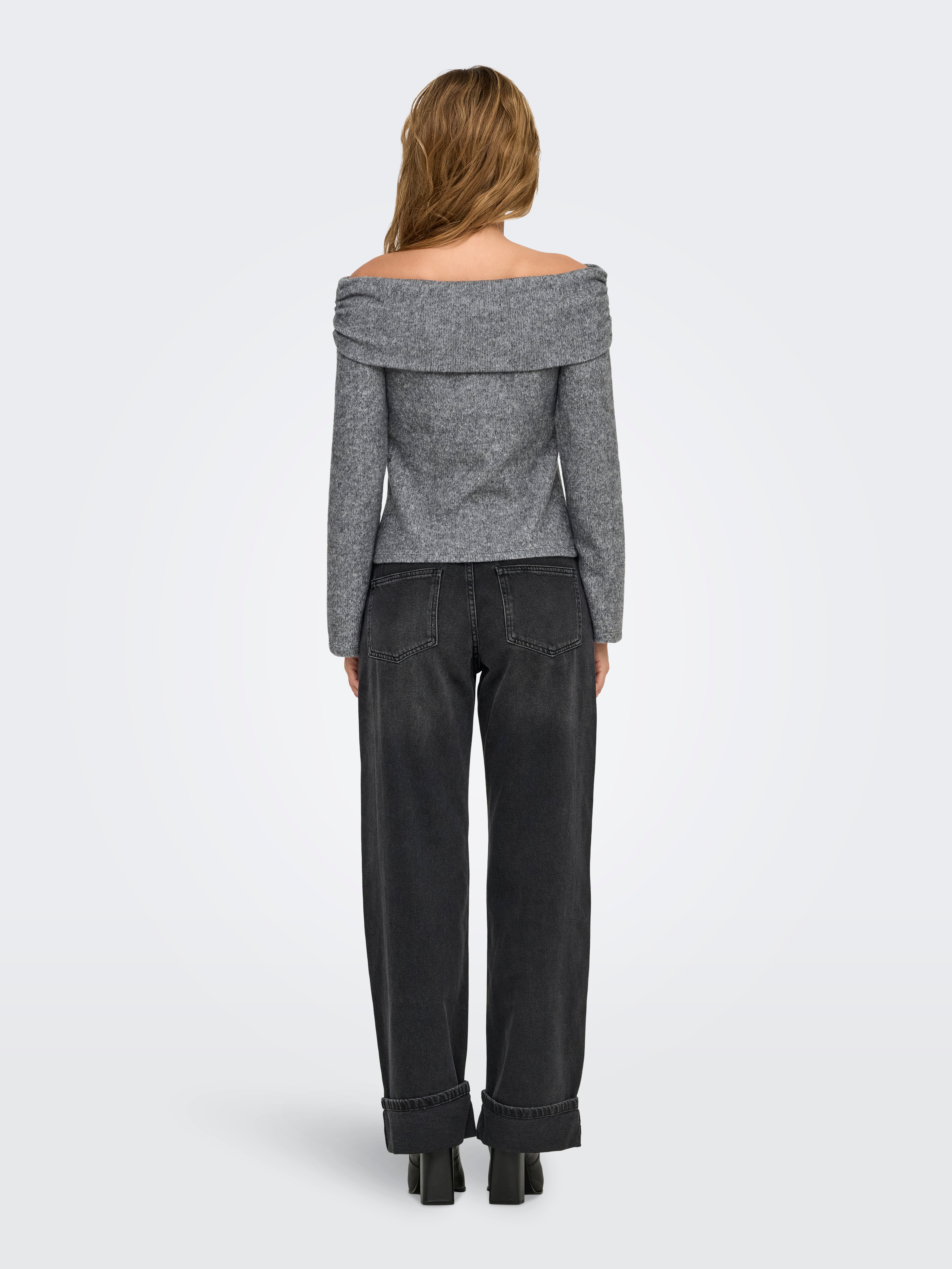ONLLYDIA Sweatshirt Light Grey Melange