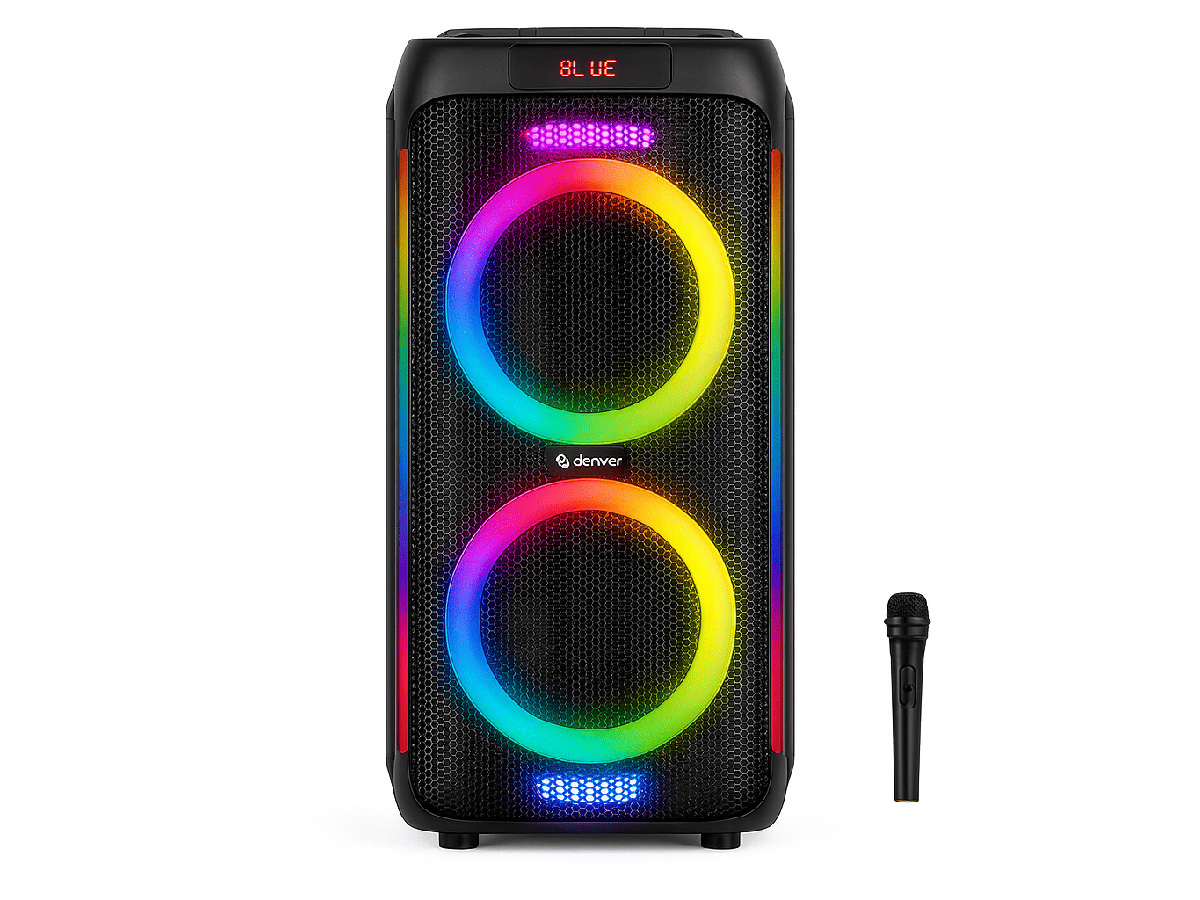 Denver BPS458 Bluetooth partyspeaker met discolichten
