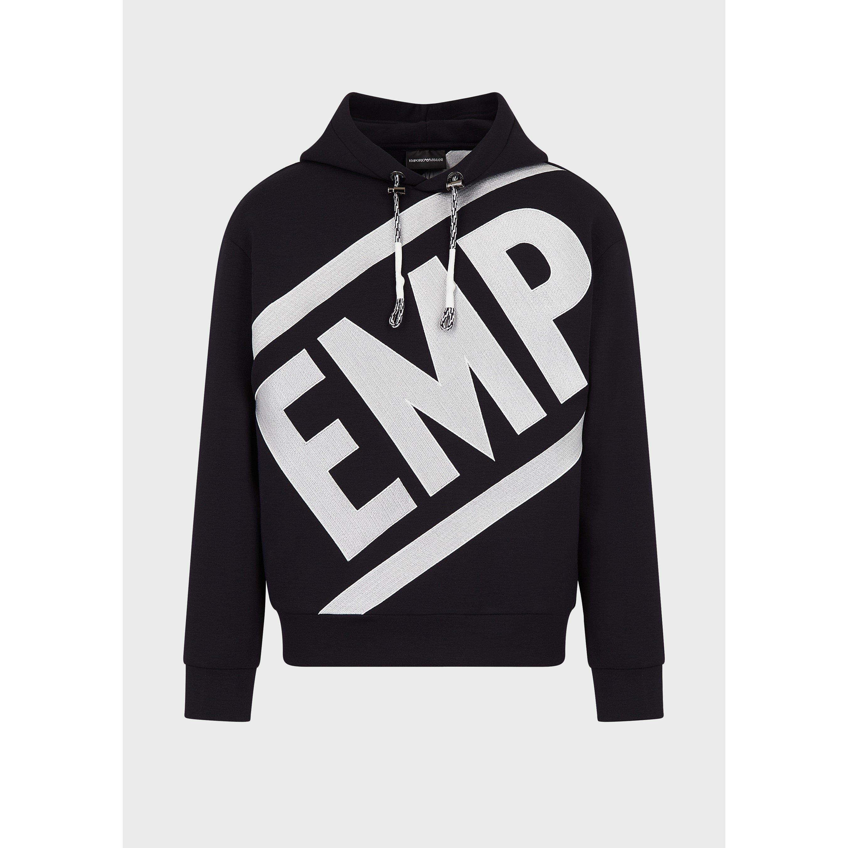 Emporio Armani L print hoodie