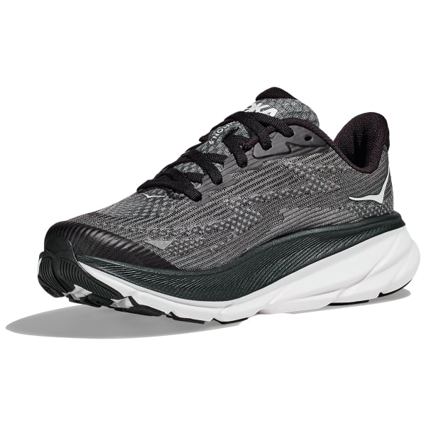 Chaussure running HOKA ONE ONE CLIFTON 9 YOUTH BLACK/WHITE