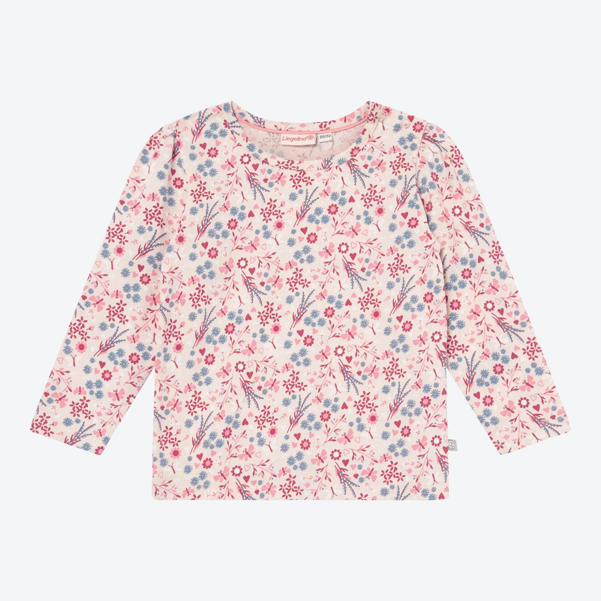 Baby-Mädchen-Shirt mit Blümchen-Muster