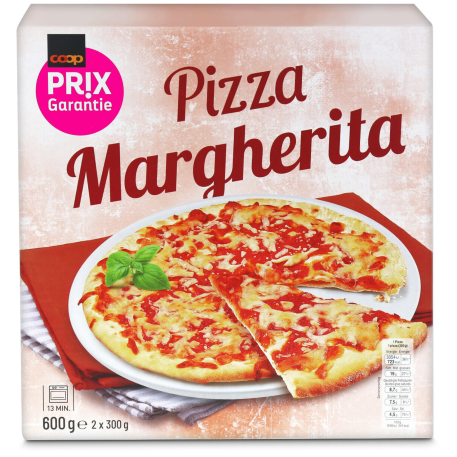 Prix Garantie Pizza Margherita 2 Stück -