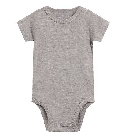 Hust and Claire Body k/ä - Schleife - Bambus - Grau Melange