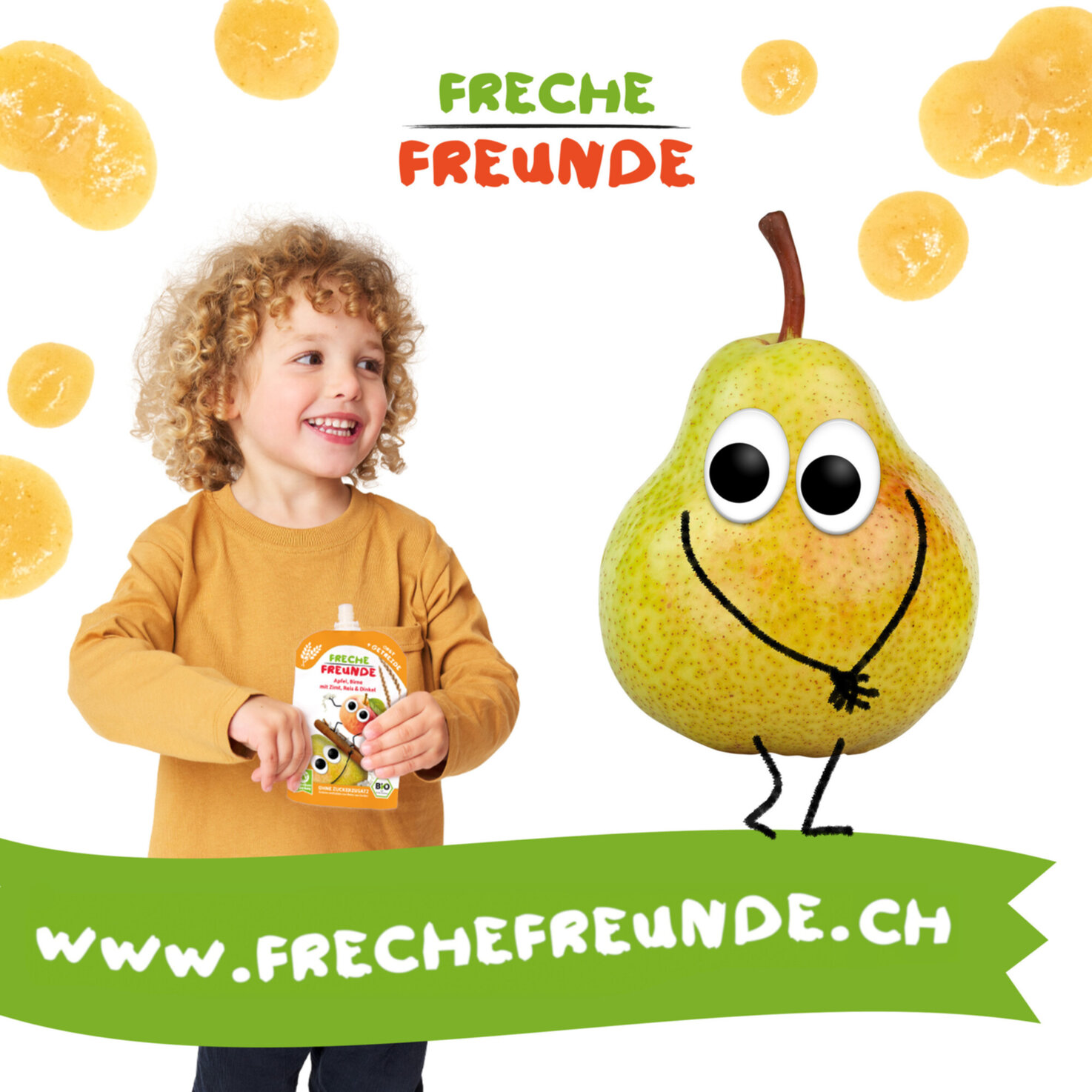 Freche Freunde Quetschie Apfel Birne Zimt Reis Din