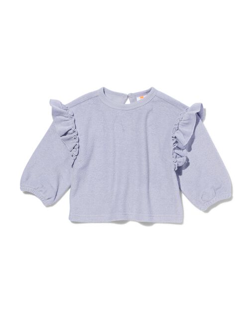 pull en tissu éponge pour bébé  lilas