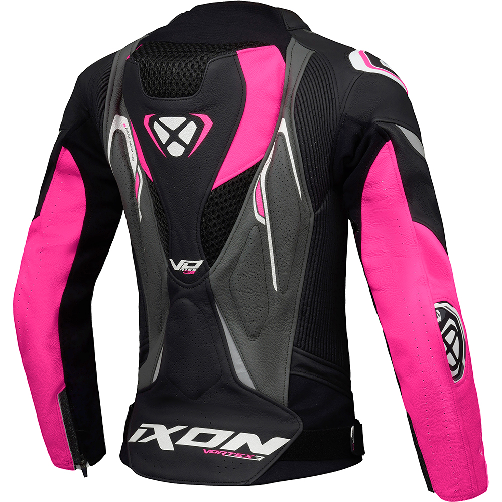 Ixon - Blouson Femme Vortex 3 Lady Noir / Rose / Blanc