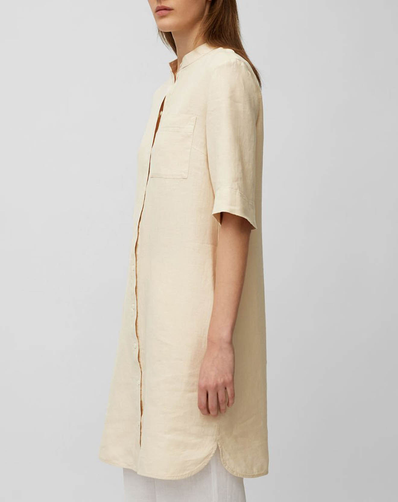 Marc O'Polo Tunique 100% Lin col mao beige
