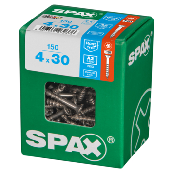 Spax schroef T-Star Plus roestvast 4x30 mm 150 stuks