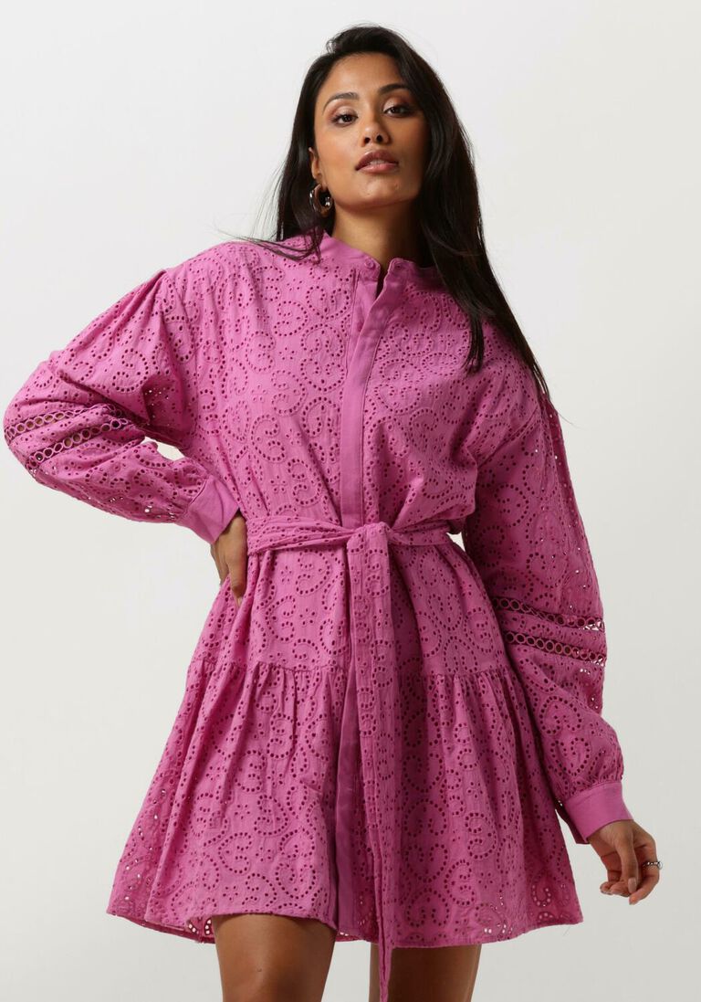 YDENCE roze ydence mini jurk dress kirsty