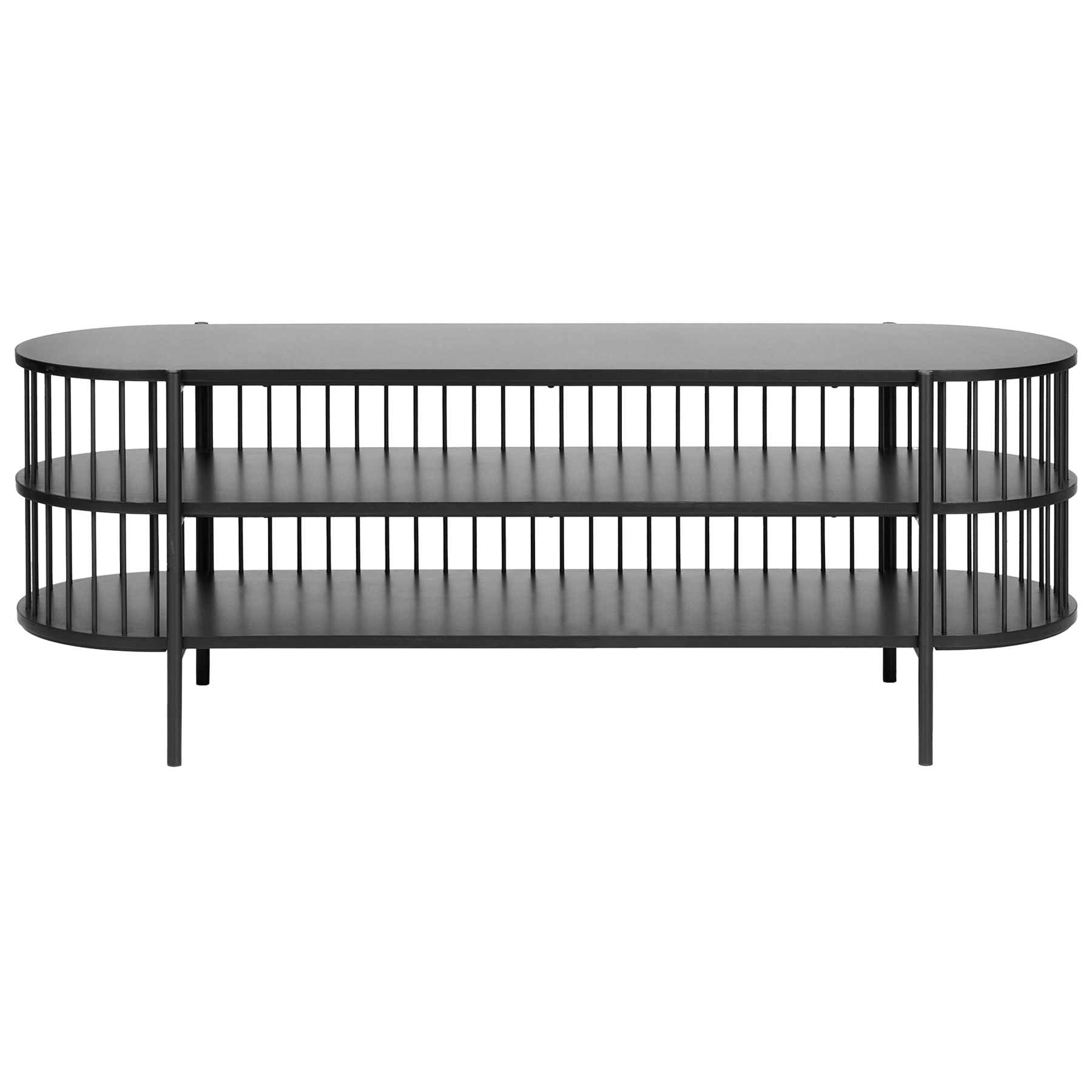 Beliani - BIRSON - TV-meubel - Zwart - MDF