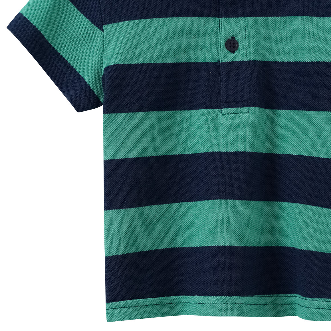 Topomini Baby Poloshirt mit Streifen dunkelgrün / dunkelblau