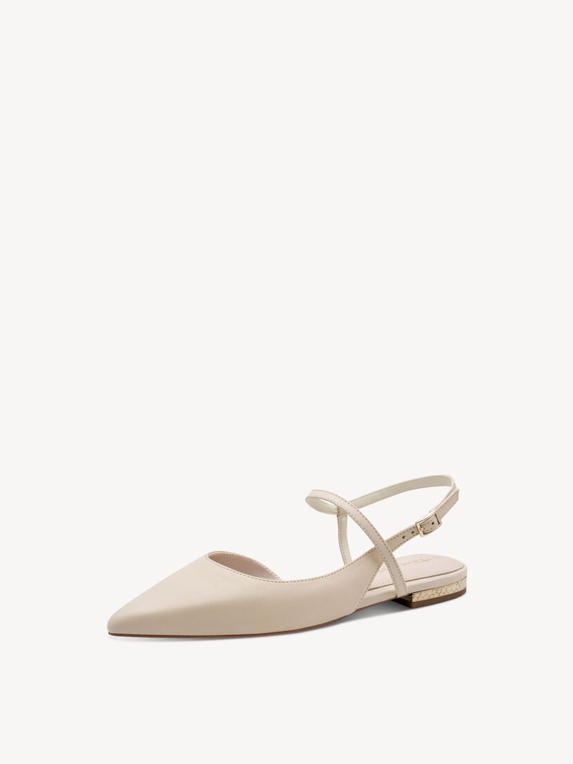 Leren Slingpumps - beige