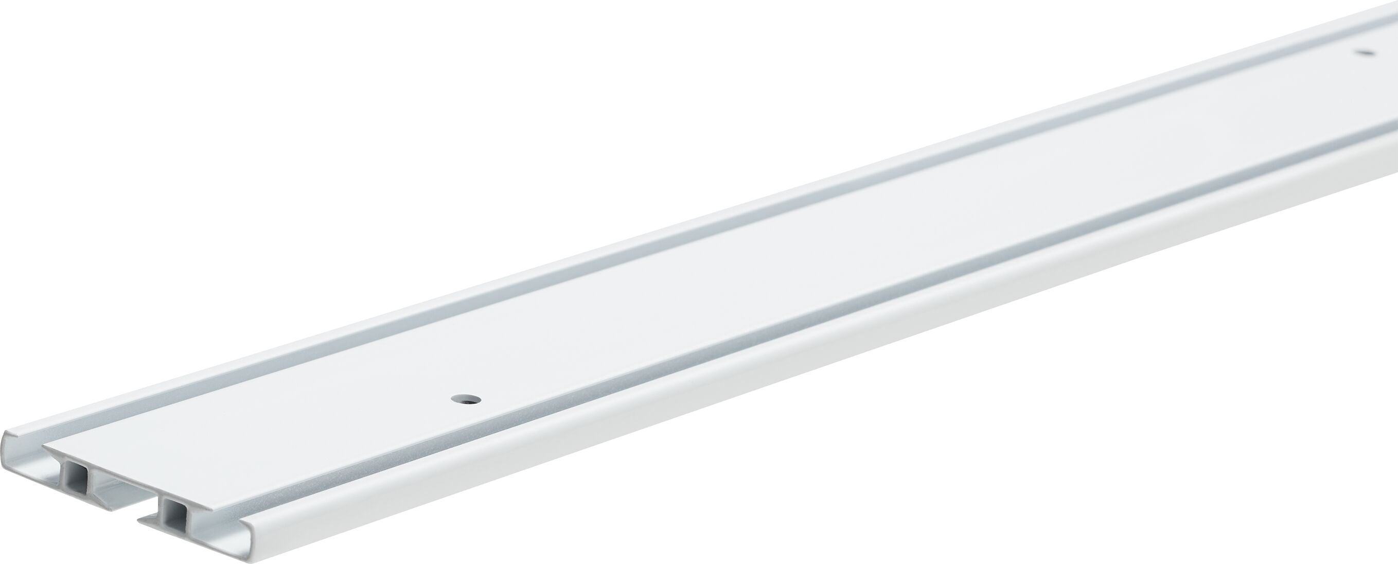 DUO PLUS Vorhangschiene - Weiss / B: 240.0 cm x T: 5.0 cm x H: 0.8 cm