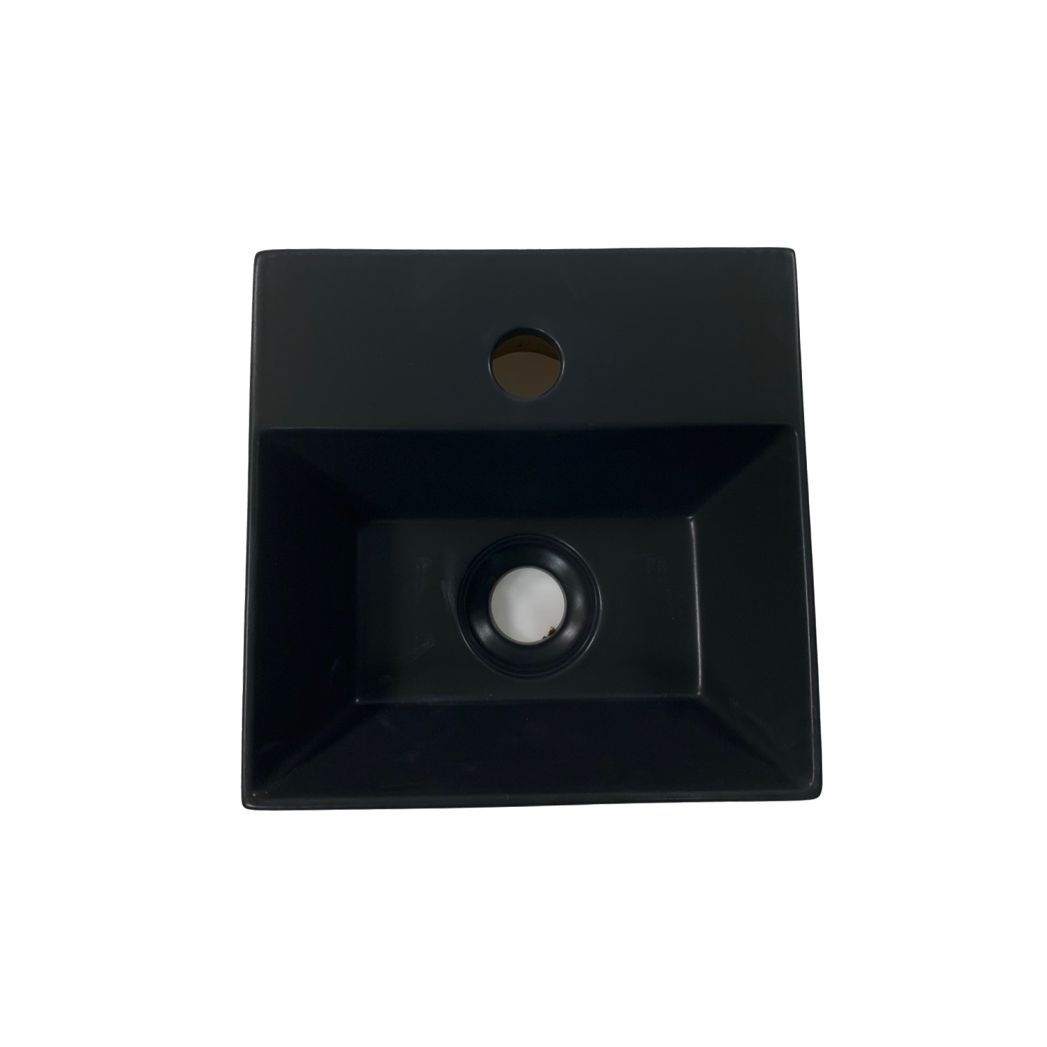Salenzi Spy Fontein met clickwaste 30x30 cm mat zwart