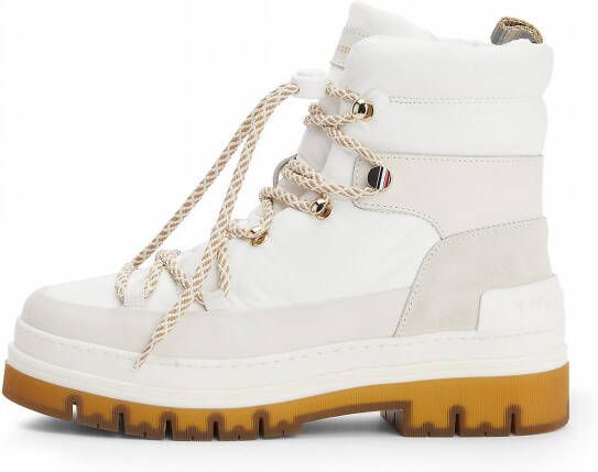 Tommy Hilfiger Gorpcore Laced Outdoor Boot Veterboots Laarzen Met Veters Dames Wit