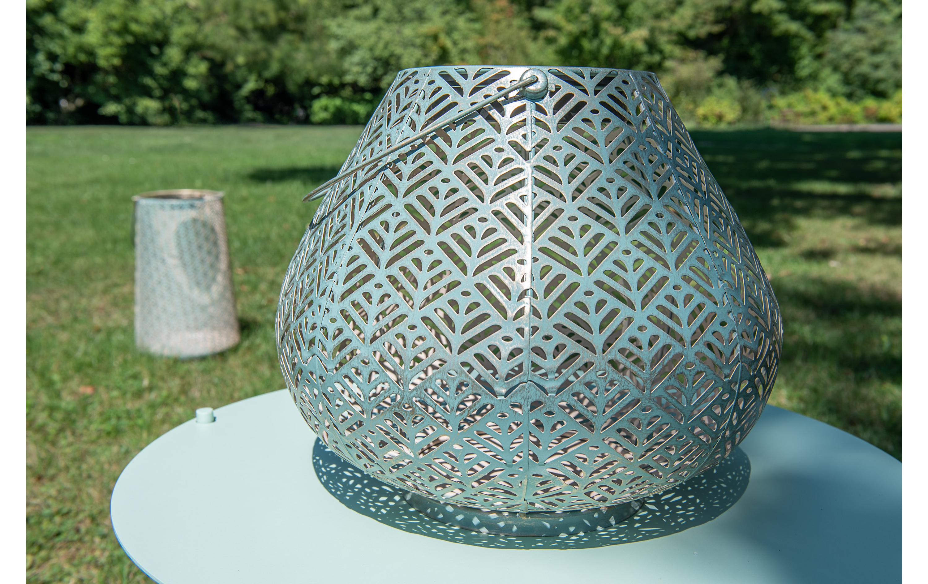 Laterne Solar Antic Sofia, Ø 29 cm, AquaSolarleuchte zum Aufstellen oder Aufhängen