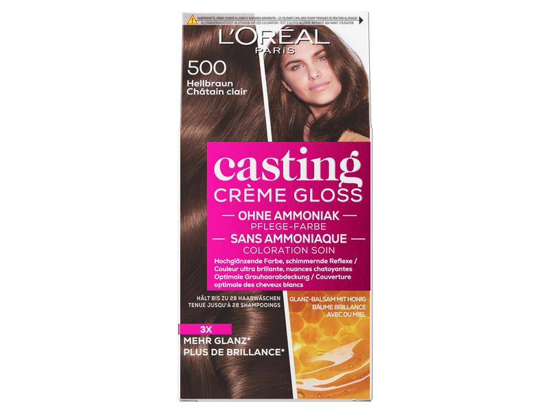 L'Oréal Paris Casting Crème Gloss 500 Hellbraun Semi-Permanente Haarfarbe