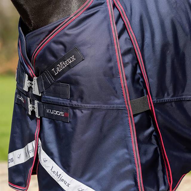 Deken LeMieux Kudos Thermo Pro Turnout Met Hals 300gr Donkerblauw