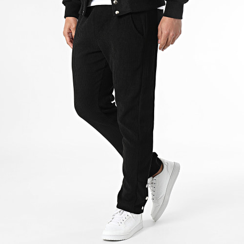 Ensemble Veste Bomber Et Pantalon Noir