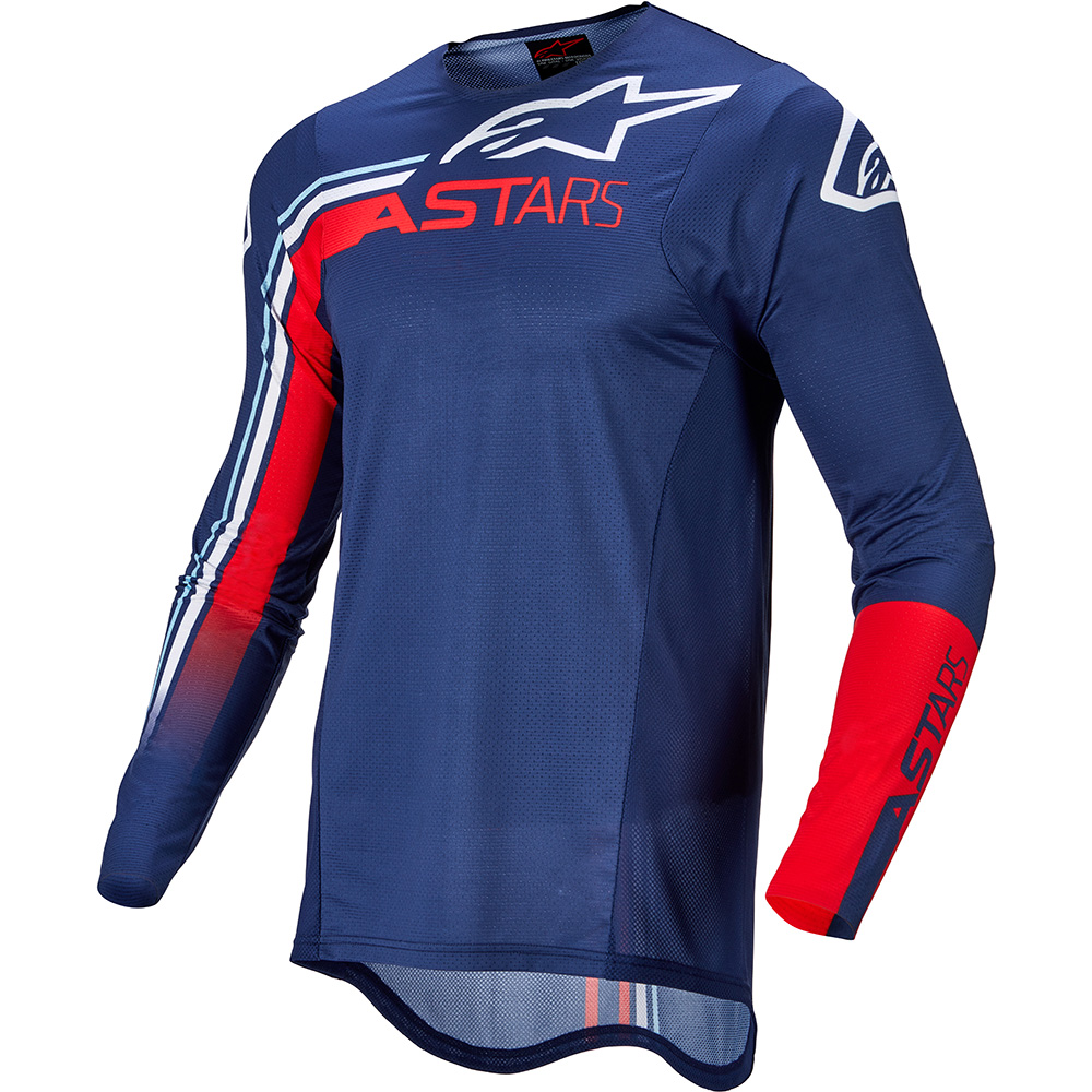 Alpinestars - Maillot Supertech Blaze Bleu foncé / Rouge / Blanc