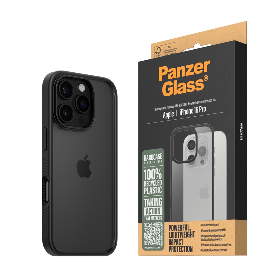 PanzerGlass - HardCase - iPhone 16 Pro - Sort