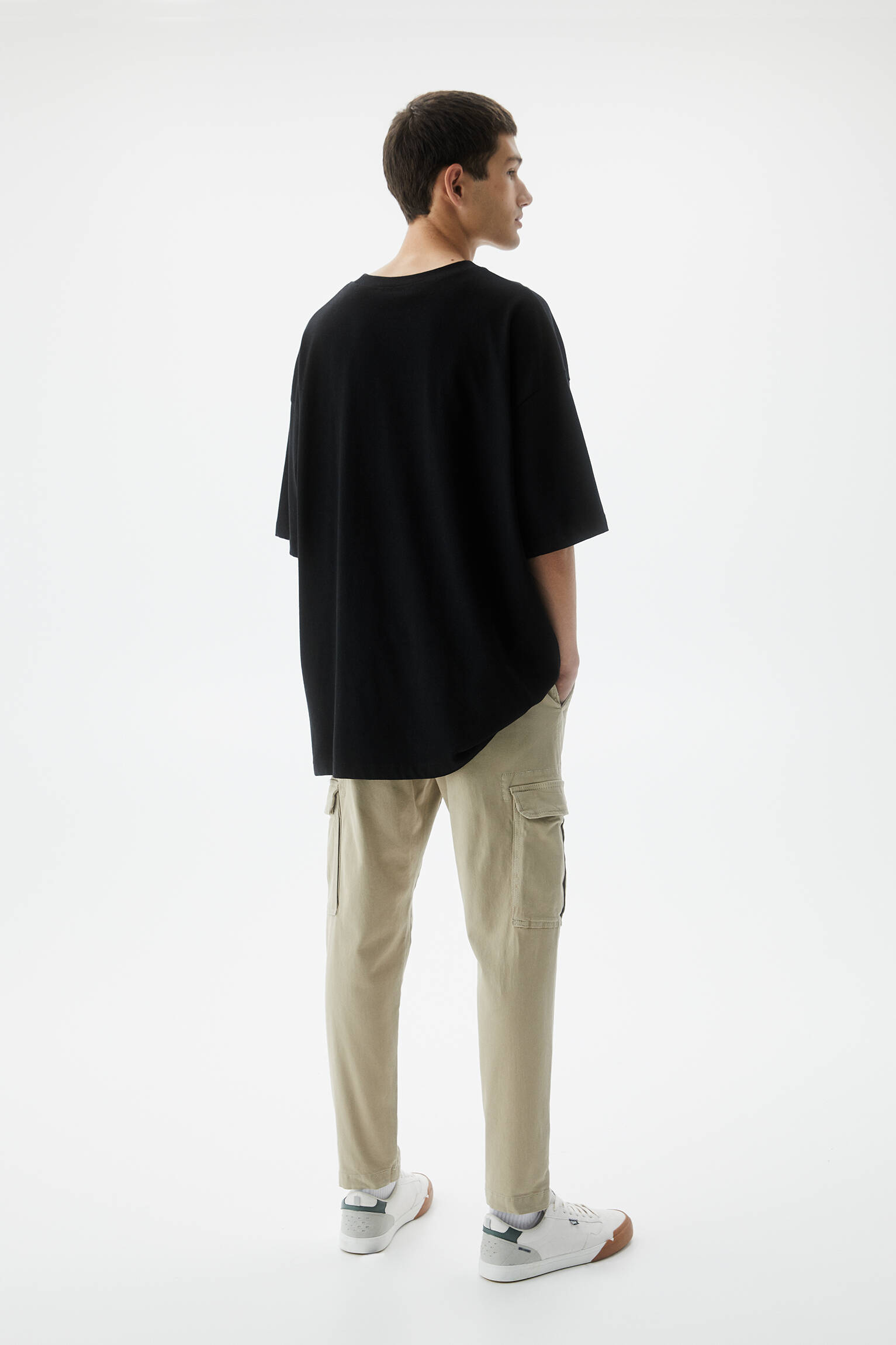 Calça cargo slim - bege