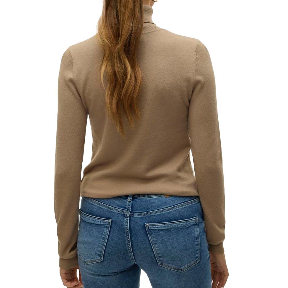 Vero Moda Pull Marron Femme Vero Moda Happiness 95