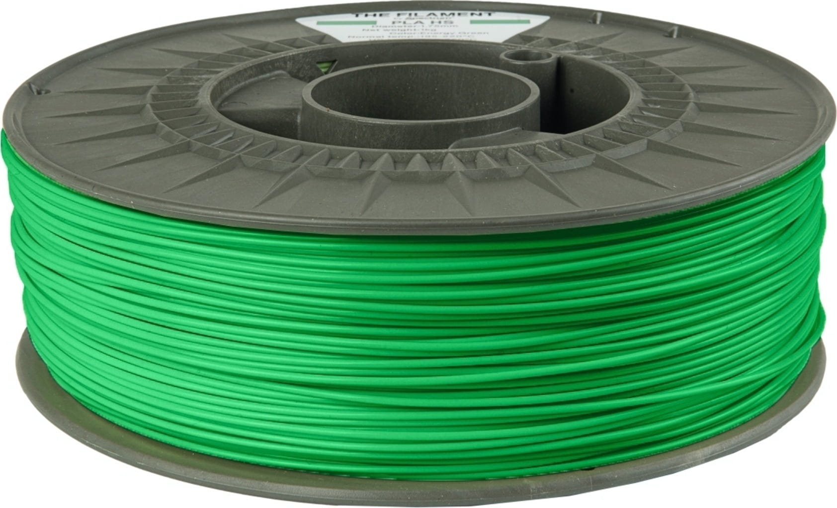 The Filament  PLA HS Energy Green, 1,75 mm / 1000 g    Kosteneffizientes PLA für hohe Geschwindigkeiten in Energy Green