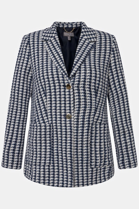 Blazer, leicht tailliert, Reverskragen, Bouclé