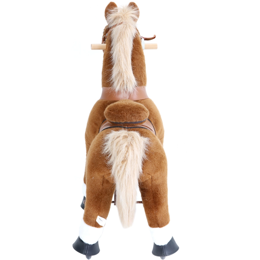 PonyCycle® Brown mit Bremse und Sound - groß