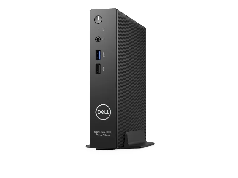 Dell OptiPlex 3000 Thin Client - Tynd klient - DTS 1 x Pentium Silver N6005 / op til 3.3 GHz - RAM 8 GB - flash - eMMC 64 GB - UHD Graphics - IEEE 802.11ax (Wi-Fi 6E), Gigabit Ethernet, Bluetooth - Dell ThinOS - skærm: ingen - sort - BTS - med 3 års