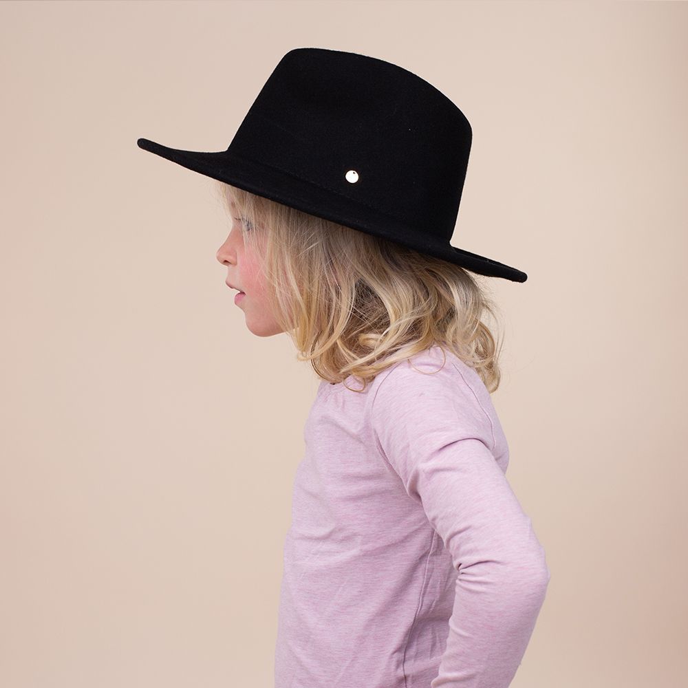 Moonrise hoed fedora Luna - zwart
