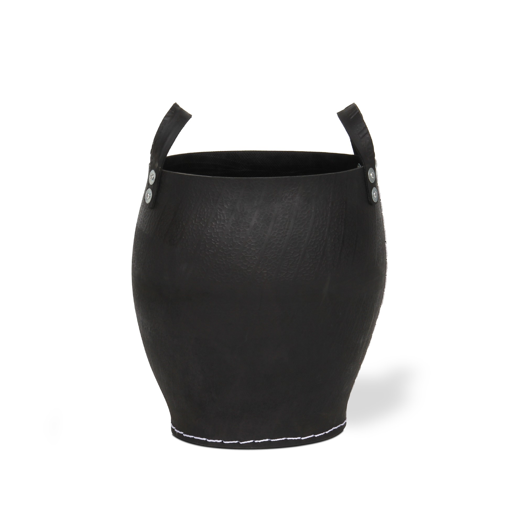 Korb aus Autoreifen M, schwarz, Ø 40 cm, H 45 cm von fischer's lagerhaus