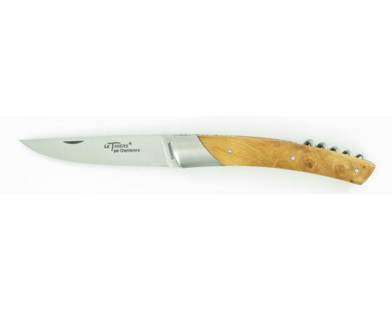 Grand Cru Carbone Genévrier Couteau de Poche Le Thiers par Chambriard
