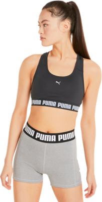 PumaMid Impact Puma Strong Bra PM - schwarz