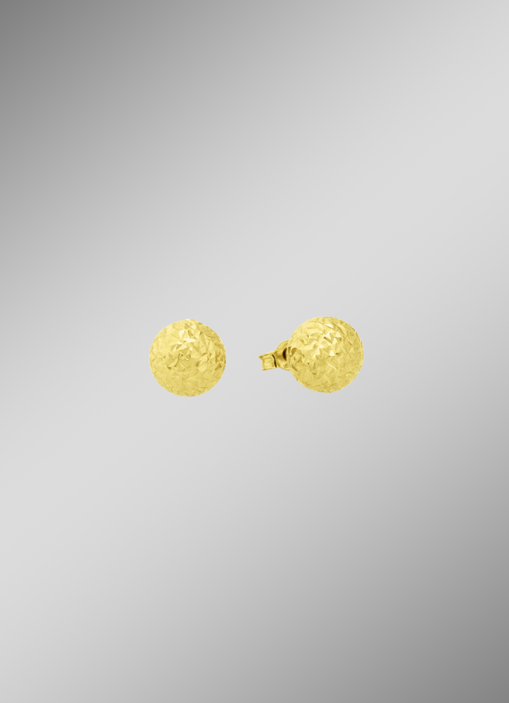 Facettierte Ohrstecker aus Gold