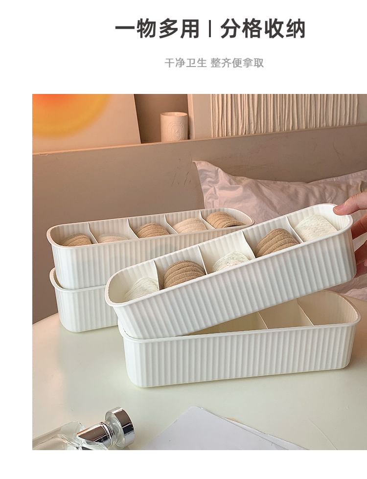 Michu - Verdeelde plastic kledingorganizer / set