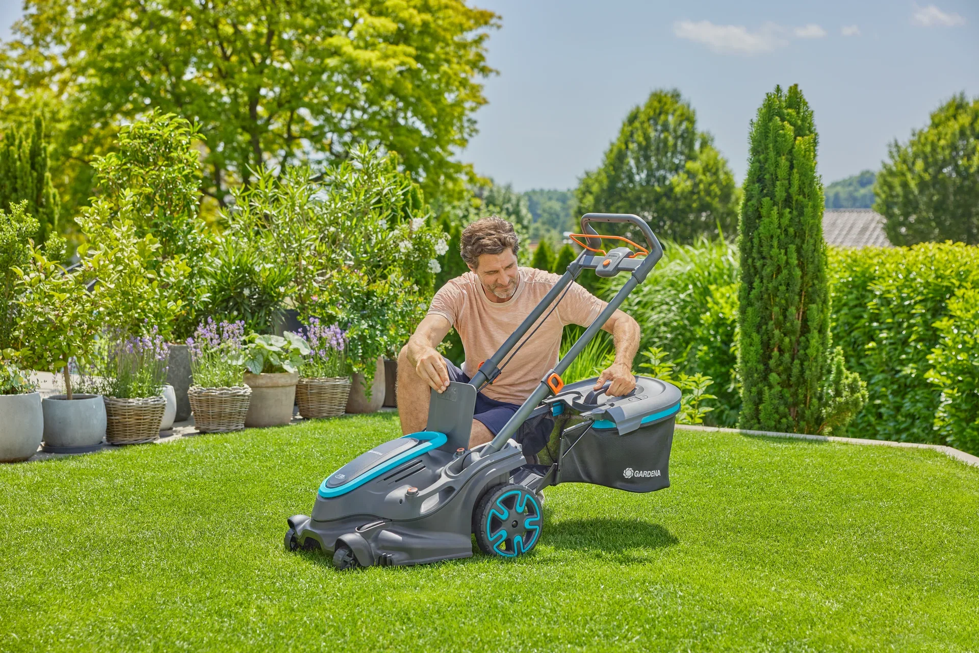 Gardena Gressklipper PowerMax Duo