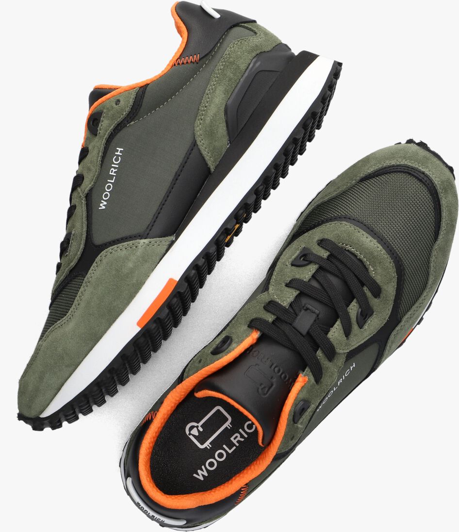 WOOLRICH groene woolrich lage sneakers retro sneaker man