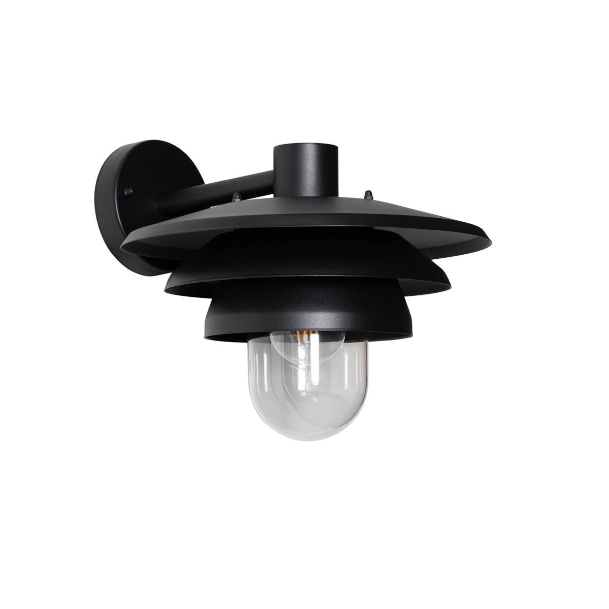 Design buiten wandlamp zwart IP44 - Morty