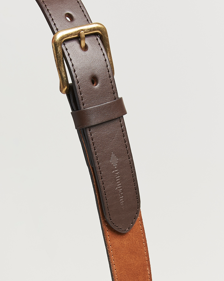 Pampeano Confianza Hand Stitched Suede Belt 3,5cm Tan