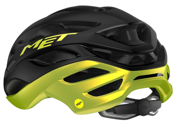 MET Estro Mips Cykelhjelm, Black/Lime