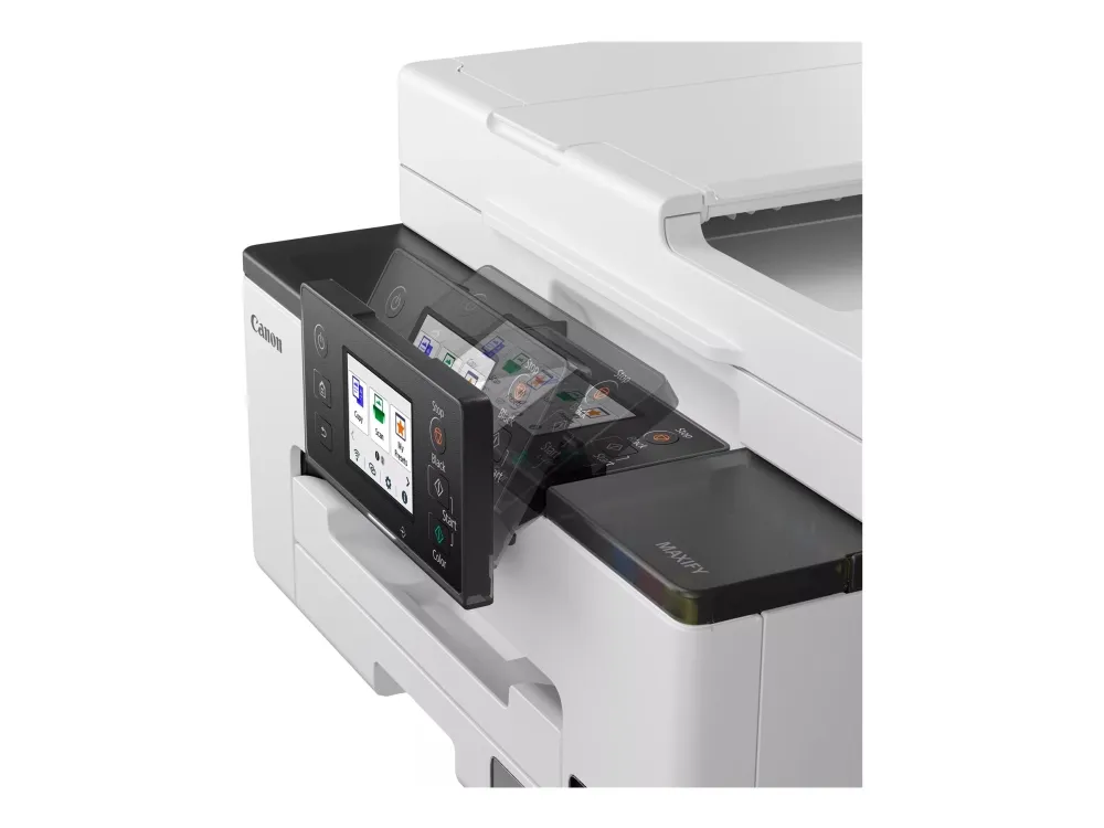 Canon MAXIFY GX2050 - Multifunktionsprinter - farve - blækprinter - kan genopfyldes - Legal (216 x 356 mm)/A4 (210 x 297 mm) (original) - A4/Legal (medie) - op til 15 ipm (udskriver) - 250 ark - 33.6 Kbps - USB 2.0, Wi-Fi(ac), LAN