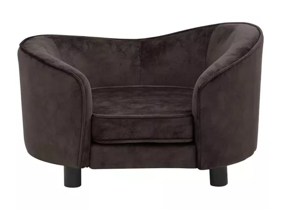 Canapé pour chien Marron 69x49x40 cm Peluche