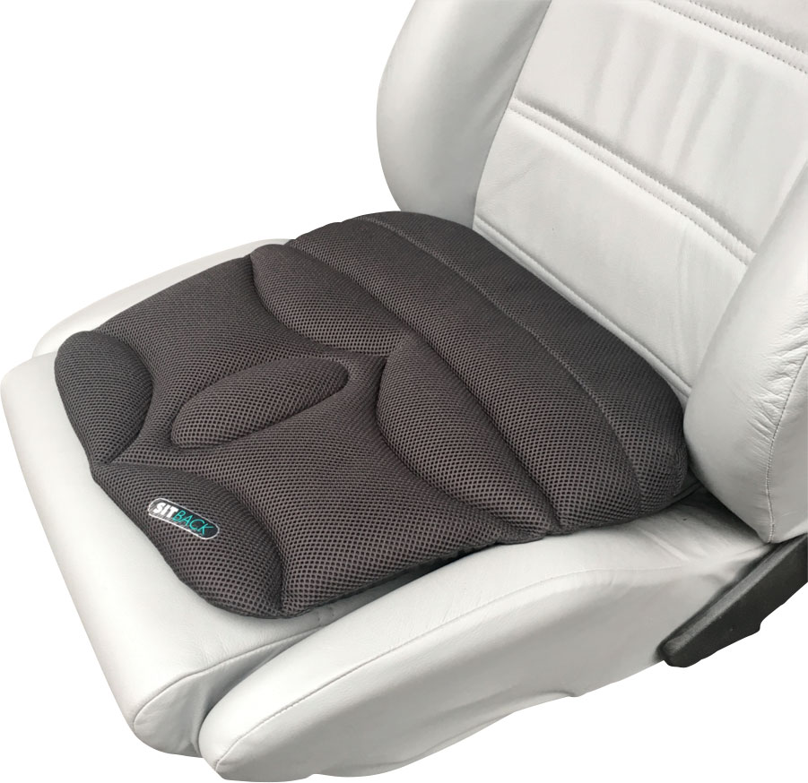 Sitback Basic Living Fahrzeug Sitzkissen 44 x 42 cm 3D Black